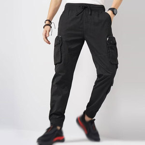 Pantalons cargo streetwear pour hommes, mode décontractée, coupe ample, pantalons utilitaires, vêtements de plein air décontractés - Product Image 5