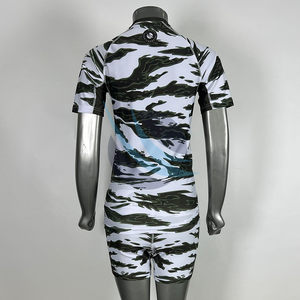 SPOFIT Performance MMA Rashguard Set Two-Piece <b>Camouflage</b> Training Gear Wholesale <b>Short</b> Sleeve Women Rash Guard <b>Shorts</b> Sets - Product Image 3