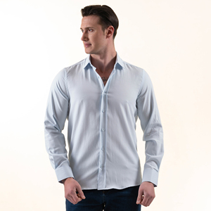 กางเกงยีนส์สีน้ำเงินเข้มมีกระเป๋าคู่เสื้อซาฟารีแขนยาวผ้าฝ้าย100% ออกแบบได้ตามต้องการ - Product Image 6