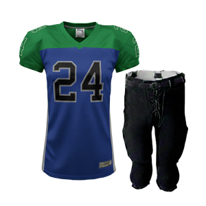 Maillot de football américain personnalisé pour adultes, hommes et femmes, prêt pour le match, uniforme de sport en polyester 230GSM - Product Image 3