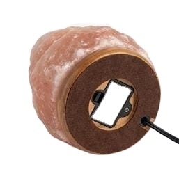 Lámpara de Sal del Himalaya en Forma de Fuente para Decoración del Hogar, Purificador de Aire Natural, Luz Ambiental Suave, Técnica Cruda para Relajación y Bienestar - Product Image 3