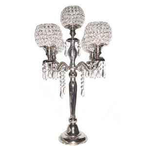 Hot & Attractive Metal T Light <b>Candle</b> Stand Candelabra With Flower Bowl 5 Arms Wedding Table Decorative <b>Tall</b> Handmade Candelabra - Product Image 2