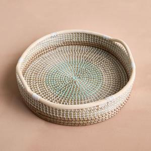 ถาดจัดระเบียบจากหญ้าทะเลสุดหรู ถาดเก็บของสานจากหญ้าทะเลขายดีที่สุด ภาชนะจากฟางธรรมชาติ - Product Image 1