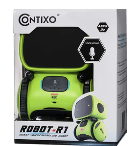 Contixo - Jouet robot intelligent pour enfants - Mini robot interactif avec commande vocale, chant, danse et capteur tactile - Vert - Product Image 3