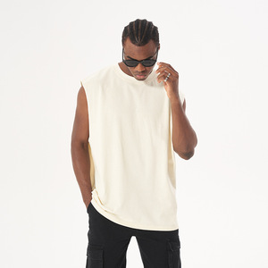 La mejor oferta, camiseta sin mangas informal para hombre, ropa de Fitness ajustada de alta calidad, Material transpirable de punto, MOQ bajo - Product Image 2