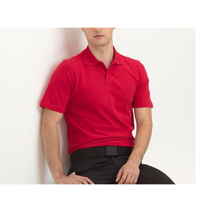 Nouveau gros hommes pour Polo T-Shirt Logo personnalisé été uniforme Golf chemise 100% coton solide motif tricoté - Product Image 3