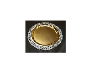 Plaque de chargeur en fer galvanisé traditionnel cuivre métal or rose décoration d'événement de mariage à bas prix pour l'hôtel et la maison - Product Image 4