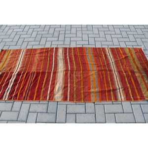 Tapis de 3x7,4 pieds, tapis turc vintage, tapis en laine à bordure rouge - Product Image 3
