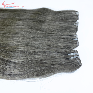 ผมมนุษย์สีเทาผมธรรมชาติเป็น100% ๆผมมนุษย์สีเทาเป็นกลุ่ม - Product Image 6