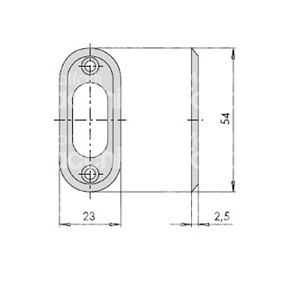 กระดุมทองเหลืองคู่สำหรับกระบอกรูปไข่ - Product Image 1