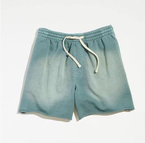 Vente en gros de shorts de sueur en coton éponge français de haute qualité Streetwear style Hip Hop anti-rides strass pierre lavée - Product Image 3