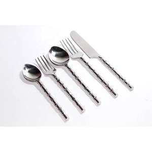 Wedding Cutlery Set 304 Stainless Mirrored Steel <b>Gold</b> <b>Serving</b> <b>Spoon</b> Restaurant Golden Flatware Set - Product Image 3