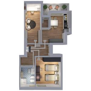 Sistema HVAC Canalizzato per Casa con Unità di Controllo Wi-Fi a 4 Zone per Serrande Motorizzate e Interfaccia Siemens - Product Image 3