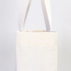 Blank Canvas <b>Medium</b> Cotton Tote <b>Bags</b> 16W X 14H X 5L Reusable Recyclable Heat Transfer Printing Letter Pattern for Advertising - Product Image 6