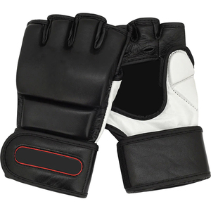 Meilleure qualité demi-doigt gants de combat de boxe demi-doigt en cuir PU MMA poinçonnage coup de pied gants de boxe 2025 - Product Image 6