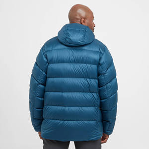 Latest Design 100% Nylon Ripstop Shell High Neck Collar Grown On <b>Hood</b> Puffer <b>Jacket</b> & 2 Zip Pockets Winter Outdoor Men's <b>Jackets</b> - Product Image 2