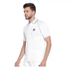 Kaus Polo pria ukuran Plus, kaus leher Polo Unisex, kaus permainan kriket, 100% katun, untuk pria dari India