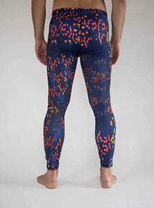 Leggings de sport pour homme, compression, fitness, jogging, respirants, en coton/fibre de bambou, tricotés - Product Image 4