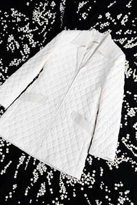 Meilleur prix Suzy Veste matelassée pour femmes Tissu de couette en coton biologique avec poches Hiver Taille XL Blanc Design Vietnam - Product Image 6