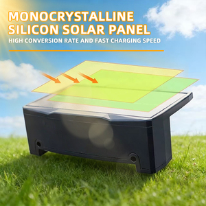 Lampada Solare da Parete per Esterni IP65 Impermeabile in Materiale ABS, Luce LED Bianca Calda per Recinzioni e Giardini - Product Image 5