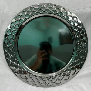 Ensemble de 6 assiettes en relief à feuilles de 12 pouces pour les fêtes de mariage Assiette de chargeur pour hôtels et banquets - Product Image 4