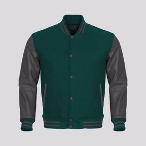 Modèles les plus populaires 2026 : Blouson universitaire en cuir pour homme avec broderie personnalisée et patch en chenille, style baseball universitaire - Product Image 5