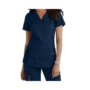 Uniforme Médico Exclusivo de Tela Elástica, Conjunto de Enfermera para Mujer, Uniforme de Hospital y Laboratorio para Hombre, Tela de Algodón, Unisex, para Doctor - Product Image 6