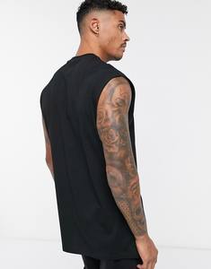 Camisetas sin mangas transpirables de cuello redondo 100% algodón en stock de fábrica - Product Image 4