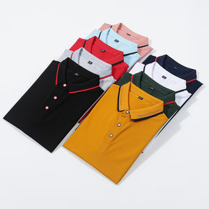 Haute qualité hommes à manches courtes vêtements de travail sécurité Golf pour polos imprimés personnalisés uniformes de bureau tricoté Boxy chemise Style - Product Image 2