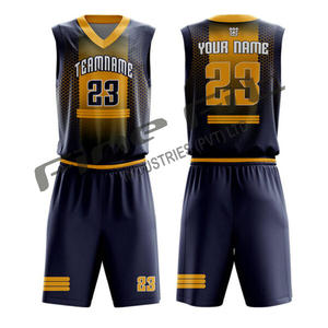 ชุดกีฬากางเกงบาสเก็ตบอลใส่สบายชุดทีมกีฬาเสื้อเจอร์ซีย์ใส่กลับด้านได้ตามต้องการสำหรับโรงงานมืออาชีพในฤดูร้อน - Product Image 2