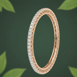 Brazalete DE TENIS cultivado en laboratorio de cuatro puntas certificado Aniva IGI en oro de 14 quilates Brazaletes de diamantes elegantes clásicos para mujeres Aniversario de bodas - Product Image 2