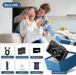 Tốt Nhất Đề Nghị 64MP Real4K Máy Ảnh Kỹ Thuật Số 3.0 IPS Lật Màn Hình 30FPS HD Liên Tục Chụp 16X Zoom Kỹ Thuật Số Wifi Hỗ Trợ CMOS - Product Image 6