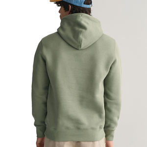 2025 personnalisé hommes à capuche surdimensionné goutte épaule à capuche blanc pull Streetwear lourd coton Vintage sweats à capuche - Product Image 2