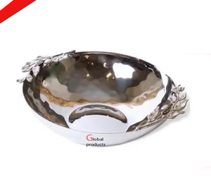 decorative metal stainless steel chocolate <b>dessert</b> serving <b>bowl</b> with stand <b>for</b> hotel restaurant and bar - Product Image 2