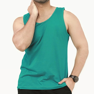 เสื้อกล้ามผู้ชายผ้าฝ้ายพรีเมี่ยมเสื้อกล้ามออกกำลังกาย - Product Image 1