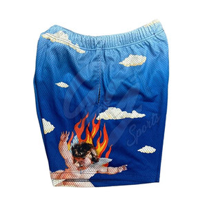 Pantalones cortos de malla para hombre, ropa de entrenamiento para gimnasio, pantalones cortos de malla para hombre, venta en línea, fabricante de Pakistán - Product Image 4