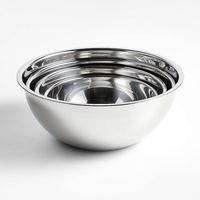 Multifunctionele Roestvrijstalen Serveerschaal, Perfect Voor Het Mengen Van Woelsalades Om Vlees Te Marineren Of Voedsel In De Koelkast Te Bewaren