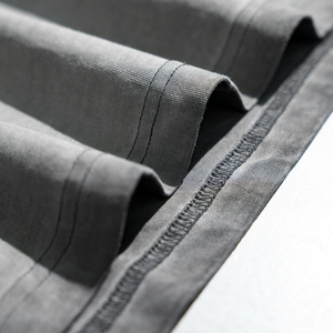 T-shirt à col rond pour hommes de haute qualité 100% coton lourd de luxe Logo personnalisé motif solide écologique respirant 240g - Product Image 5