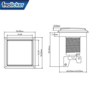 50 mét nóng bán Arcade vuông push button bắt đầu nút dừng LED chiếu sáng Push <span class=keywords><strong>Buttons</strong></span> cho máy chơi game - Product Image 2