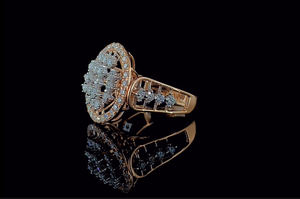 Bague de fiançailles en diamant de laboratoire de 0,70 CTW, look marquise, certifiée SGL, or massif 14 carats - Product Image 3