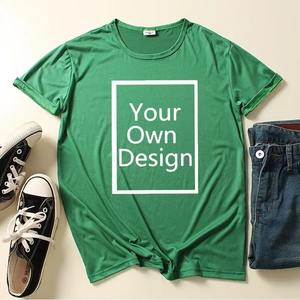 Customized Silk Screen Printed Oversized Leisure T-Shirt 11-Color Harajuku Style <b>Knitted</b> Fabric Photo Logo Tops <b>for</b> Men Women - Product Image 1