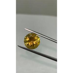 Piedra preciosa de la mejor calidad de forma redonda de tamaño 3,25 MM de citrino natural para la fabricación de joyas - Product Image 3