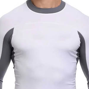 Customized Long Sleeve Rash Guard <b>For</b> <b>Men</b> Athletic Compression Wear Quick Dry Fitness Top With Jiu Jitsu <b>Kimono</b> Design - Product Image 2