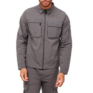 Wholesale Custom Logo Baseball Nylon Spandex Quick Dry <b>Men</b> <b>Jackets</b> Zipper <b>Lightweight</b> <b>Waterproof</b> Running <b>Jackets</b> for <b>Men</b> - Product Image 1