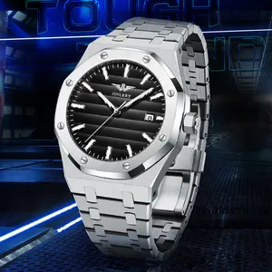 JINLERY mechanical watch classic waterproof luminous calendar automatic mechanical watch