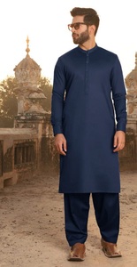 Vente en gros de shalwar kameez personnalisés pour hommes de différentes tailles, vêtements décontractés d'été et d'hiver disponibles en différentes couleurs - Product Image 2