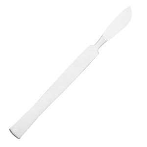 Spatule professionnelle en acier inoxydable à une extrémité avec logo personnalisé, outil pour le maquillage, le nail art, l'épilation, disponible en couleurs et tailles personnalisées - Product Image 1