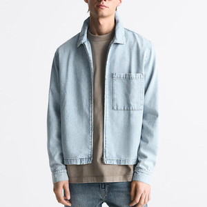 Chaqueta Bomber Nueva, a la Moda, Personalizada, Extra Grande, con Cuello y Cremallera, Corta, Resistente y Ecológica para Hombre, Invierno - Product Image 1