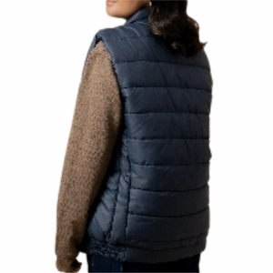 Chaleco acolchado cálido para mujer, para vestir informal de invierno, chaleco acolchado aislado sin mangas con cremallera, chaleco acolchado para mujer - Product Image 5