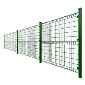 Treillis métallique incurvé 3D durable clôturant l'installation temporaire/permanente pour <span class=keywords><strong>les</strong></span> poteaux de clôture de clôture de ferme en acier au carbone UV commerciaux - Product Image 3